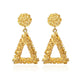 Korean Statement Black Acrylic Drop Earrings
