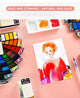 Superior 18/25/33/42 Solid Watercolor Paint Set With Water Brush - Ctoox