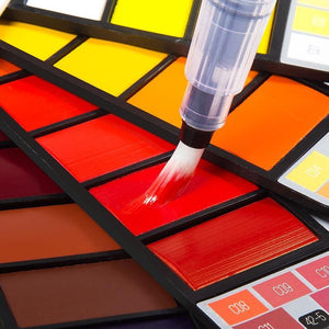 Superior 18/25/33/42 Solid Watercolor Paint Set With Water Brush - Ctoox