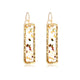 Korean Heart Statement Drop Earrings