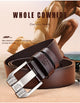 Genuine Leather Belt For Men High Quality Black Buckle