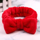 OMG Letter Coral Fleece Bow Hairbands For Women
