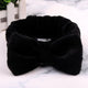 OMG Letter Coral Fleece Bow Hairbands For Women