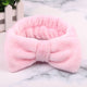 OMG Letter Coral Fleece Bow Hairbands For Women