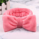 OMG Letter Coral Fleece Bow Hairbands For Women