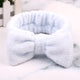 OMG Letter Coral Fleece Bow Hairbands For Women