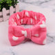 OMG Letter Coral Fleece Bow Hairbands For Women