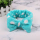 OMG Letter Coral Fleece Bow Hairbands For Women