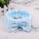 OMG Letter Coral Fleece Bow Hairbands For Women