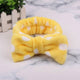 OMG Letter Coral Fleece Bow Hairbands For Women