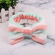 OMG Letter Coral Fleece Bow Hairbands For Women
