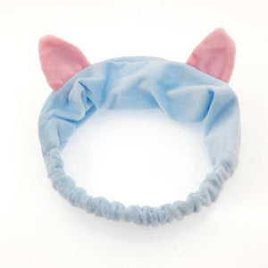 OMG Letter Coral Fleece Bow Hairbands For Women