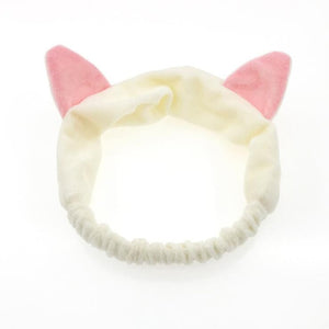 OMG Letter Coral Fleece Bow Hairbands For Women