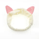 OMG Letter Coral Fleece Bow Hairbands For Women