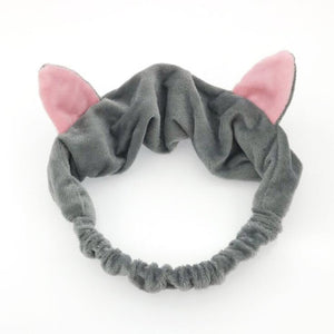 OMG Letter Coral Fleece Bow Hairbands For Women