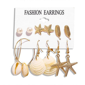 Geometric Tassel Dangle Earrings - Ctoox