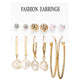 Geometric Tassel Dangle Earrings - Ctoox
