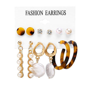 Geometric Tassel Dangle Earrings - Ctoox