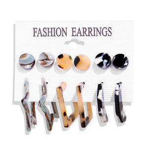 Geometric Tassel Dangle Earrings - Ctoox