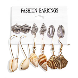 Geometric Tassel Dangle Earrings - Ctoox