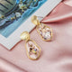 Korean Statement Black Acrylic Drop Earrings