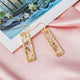 Korean Statement Black Acrylic Drop Earrings
