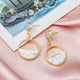 Korean Statement Black Acrylic Drop Earrings