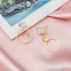 Korean Statement Black Acrylic Drop Earrings
