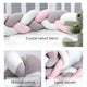 Baby Bumper Bed Braid Knot Pillow Cushion - Ctoox