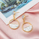 Korean Statement Black Acrylic Drop Earrings