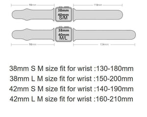 Soft Silicone Replacement Sport Band For Apple Watch - Ctoox
