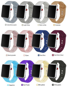 Soft Silicone Replacement Sport Band For Apple Watch - Ctoox