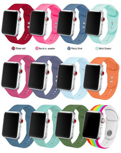 Soft Silicone Replacement Sport Band For Apple Watch - Ctoox