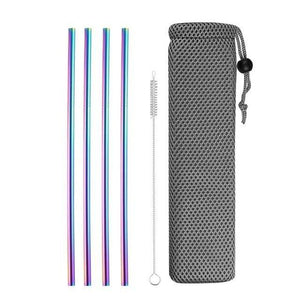 Reusable Metal Drinking Straws, 4/8Pcs - Ctoox