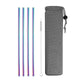Reusable Metal Drinking Straws, 4/8Pcs - Ctoox