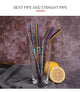 Reusable Metal Drinking Straws, 4/8Pcs - Ctoox