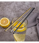 Reusable Metal Drinking Straws, 4/8Pcs - Ctoox