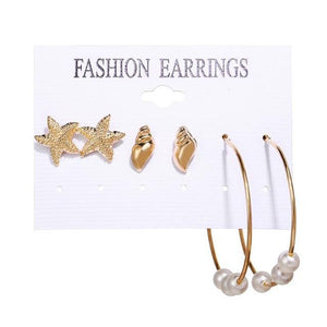 Geometric Tassel Dangle Earrings - Ctoox