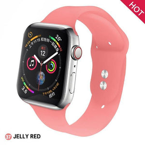 Soft Silicone Replacement Sport Band For Apple Watch - Ctoox
