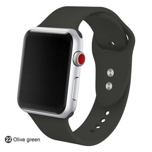 Soft Silicone Replacement Sport Band For Apple Watch - Ctoox