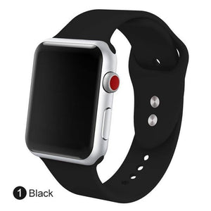 Soft Silicone Replacement Sport Band For Apple Watch - Ctoox