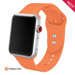 Soft Silicone Replacement Sport Band For Apple Watch - Ctoox