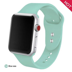 Soft Silicone Replacement Sport Band For Apple Watch - Ctoox