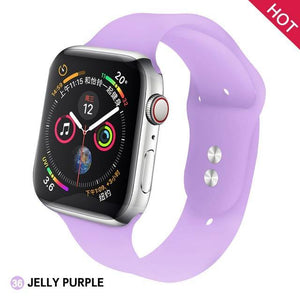 Soft Silicone Replacement Sport Band For Apple Watch - Ctoox
