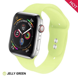 Soft Silicone Replacement Sport Band For Apple Watch - Ctoox