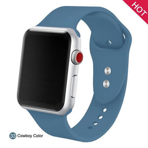 Soft Silicone Replacement Sport Band For Apple Watch - Ctoox