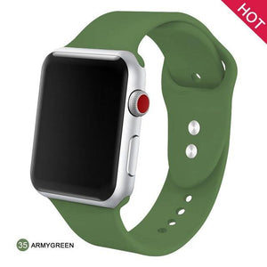 Soft Silicone Replacement Sport Band For Apple Watch - Ctoox