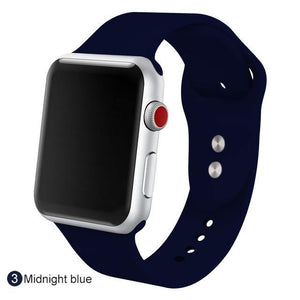 Soft Silicone Replacement Sport Band For Apple Watch - Ctoox
