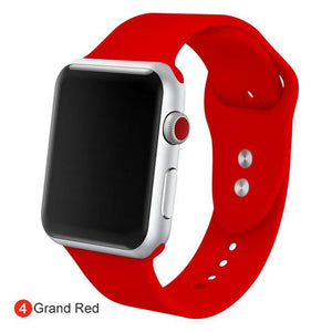 Soft Silicone Replacement Sport Band For Apple Watch - Ctoox
