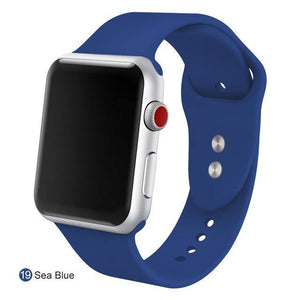 Soft Silicone Replacement Sport Band For Apple Watch - Ctoox
